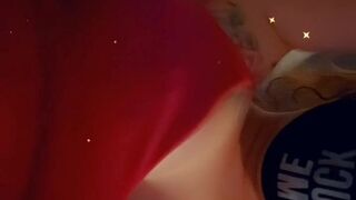 aleighajames busty young lady erotically posing in a dress