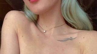 Maddie Grey aka molodoy admin OnlyFans beauty pulls the clitoris with a vibrator