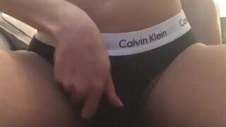 Tiffany Towers slim bitch jerks off with sex toys