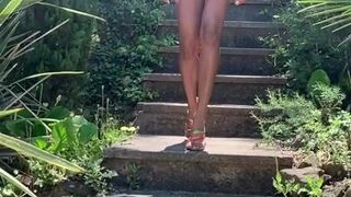 Emmanuelle Noire vicious bitch tightly stretches her pussy