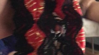 Venus Lux  cute chick jerking her pussy with a phallus