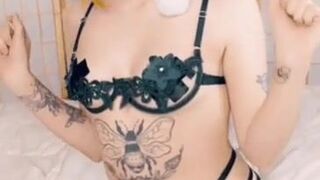 Rusty Fawkes  luxurious slut poses in sexy lingerie