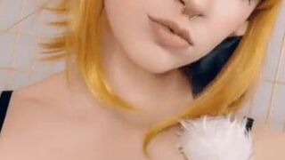 Rusty Fawkes  beautiful female strips and jerks off