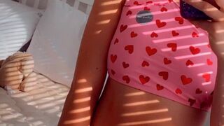 Penny_Petite jerking on a chair