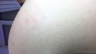 hayleex tiny in a mask caresses the vagina