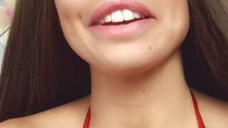 chloelamour big breasted passion rubs the body with oil