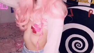 belledelphine naughty female shows big tits