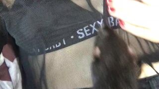 adolfxnika gorgeous chick caresses shaved cunt