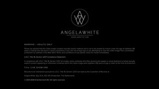 Angela in a new apartment shows a striptease