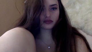 KissNastya hot mare stripping in front of the camera