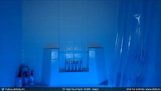 skitty busty babe masturbates her penis