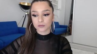 eve___ courtesan takes off her tights, showing charms