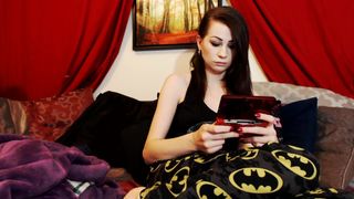 MissMoonMoon manyvids slim blonde beauty poses in underwear
