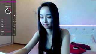 shy_hairi doll in stockings pulls pussy with fingers