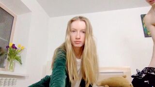 hot_ho cute blonde is saturated with revelations with dildo