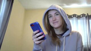 charbaby800 busty babe caresses nipples