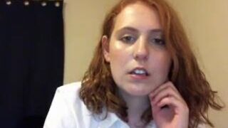 natalovelace busty young lady caresses shaved cunt