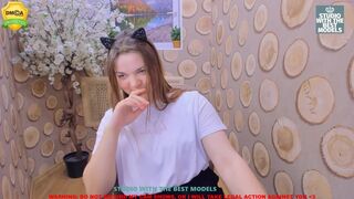 malia_coy caresses the clitoris under the table