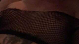 TS Sally onlyfans crazy chick caresses shaved cunt