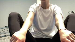 Young Goddes onlyfans slutty slut masturbates shaved pussy