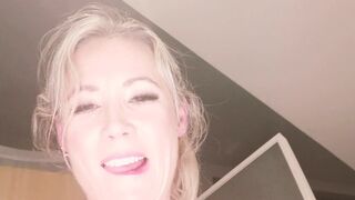 pbbimbo onlyfans busty slut caresses shaved pussy