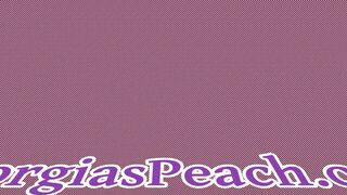 paypeaches blonde passion caresses shaved pussy