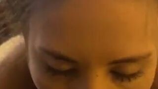 lana_langley___ sucks rubber penis