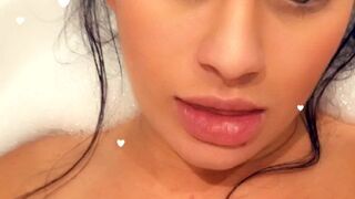 Brunette Barbie onlyfans charming babe masturbates shaved vagina