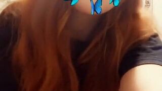 adulteressamber (Amber Addis) onlyfans chick fucks herself with a big rubber dildo