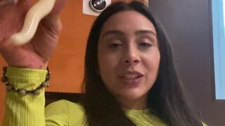 Lilly Hall onlyfans exquisite skin fucks pussy through pants