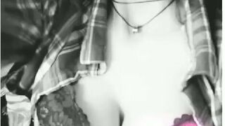 Kit Katterson onlyfans busty babe masturbates shaved cunt