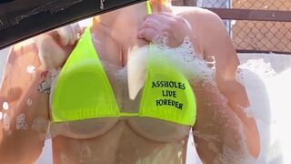 Katrina Marie onlyfans redhead female caresses big tits