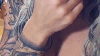 Julia Abrams onlyfans ardent young lady caresses big tits at work