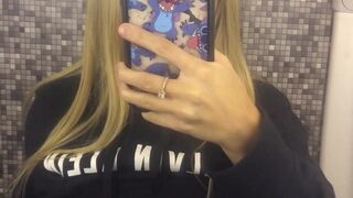 Gemma McCourt onlyfans babe in stockings passionately masturbating cunt