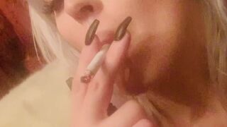 BlondeDomGirl onlyfans big boobed chick jerking off her cunt