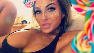 Aubrey Black onlyfans spicy trash fucks herself with a dildo