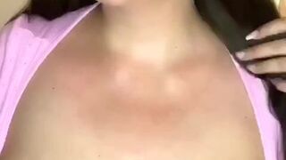 Anissa Jolie onlyfans undresses and shows puffy bread