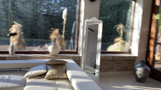 Amirah Adara onlyfans whore babe jerks off through panties