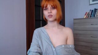 redhead_rabbit naughty bitch masturbates pussy sex toy