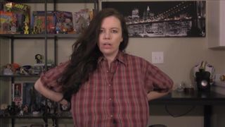 Lovely Lilith Busty schoolgirl fingering pussy