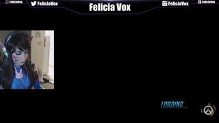 Felicia Vox Bbw fondles her cunt and nipples
