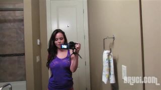 Bryci Beautiful chick boasts big boobs