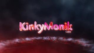 KinkyMonik Sexy chick pulls juicy pussy