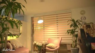 arletnoa exquisite young lady caresses shaved holes