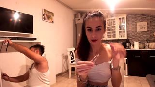 sweetdesire12 sexy hottie fucks both holes