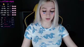 baby_klein big tit teases her pussy with a phallus