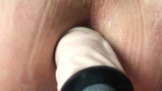 Liberty Harkness  painted chick sucks dildo