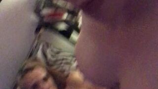 Liberty Harkness   cute blonde girl got herself a finger on the couch