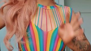 Brooke Spearz appetizing dancer poses for the camera