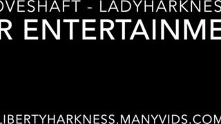 Liberty Harkness  black haired bitch shows her boobs